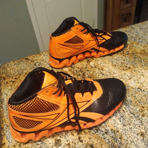 Reebok Zigtech Men's Running Shoes Black Orange Lace Up Sneaker Sz11.5 104280616 - Picture 3 of 12
